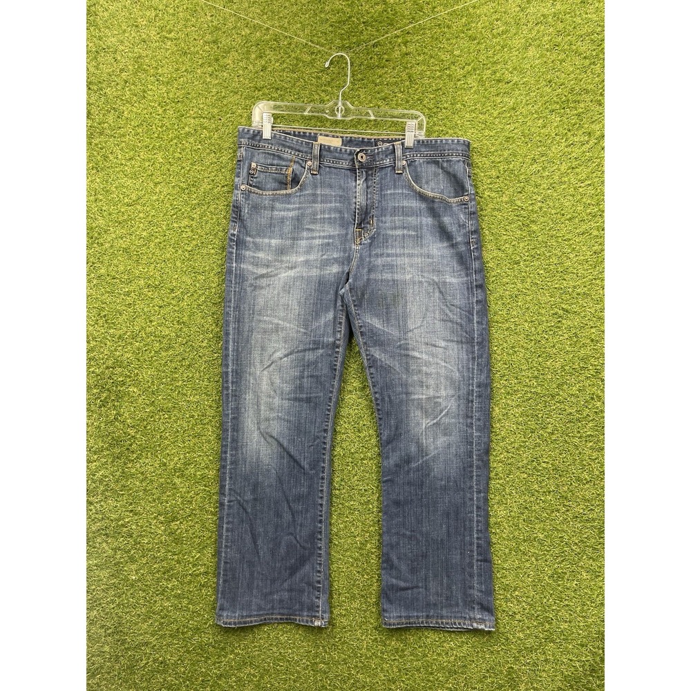 AG Adriano Goldschmied Jeans Mens 36x34 Matchbox Slim Straight Leg Dark Indigo